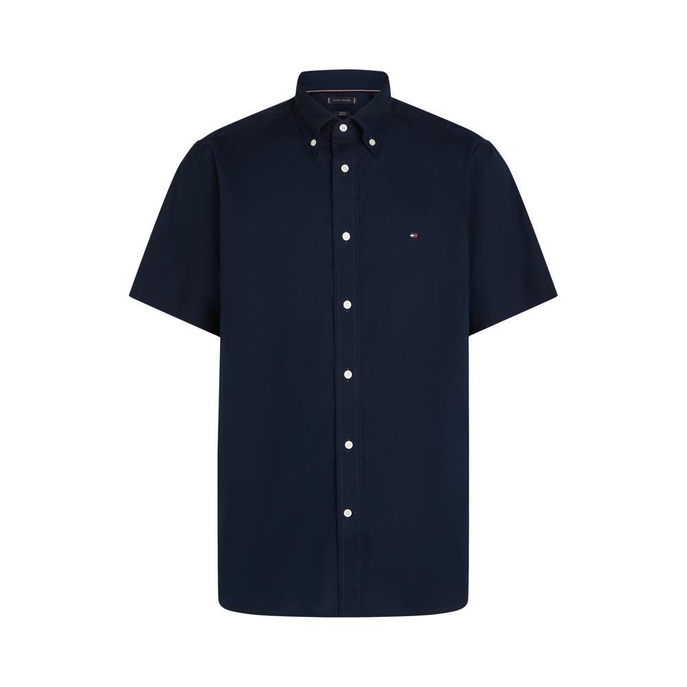 Tommy Hilfiger Flex Regular Navy Short Sleeve Shirt